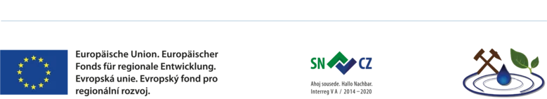 Logos vom europäischen Förderprogramm, dem sächsisch-tschechischen Kooperationsprogramm und vom Projekt Vita-Min